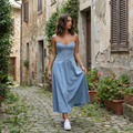 Calla - Denim Midi Dress