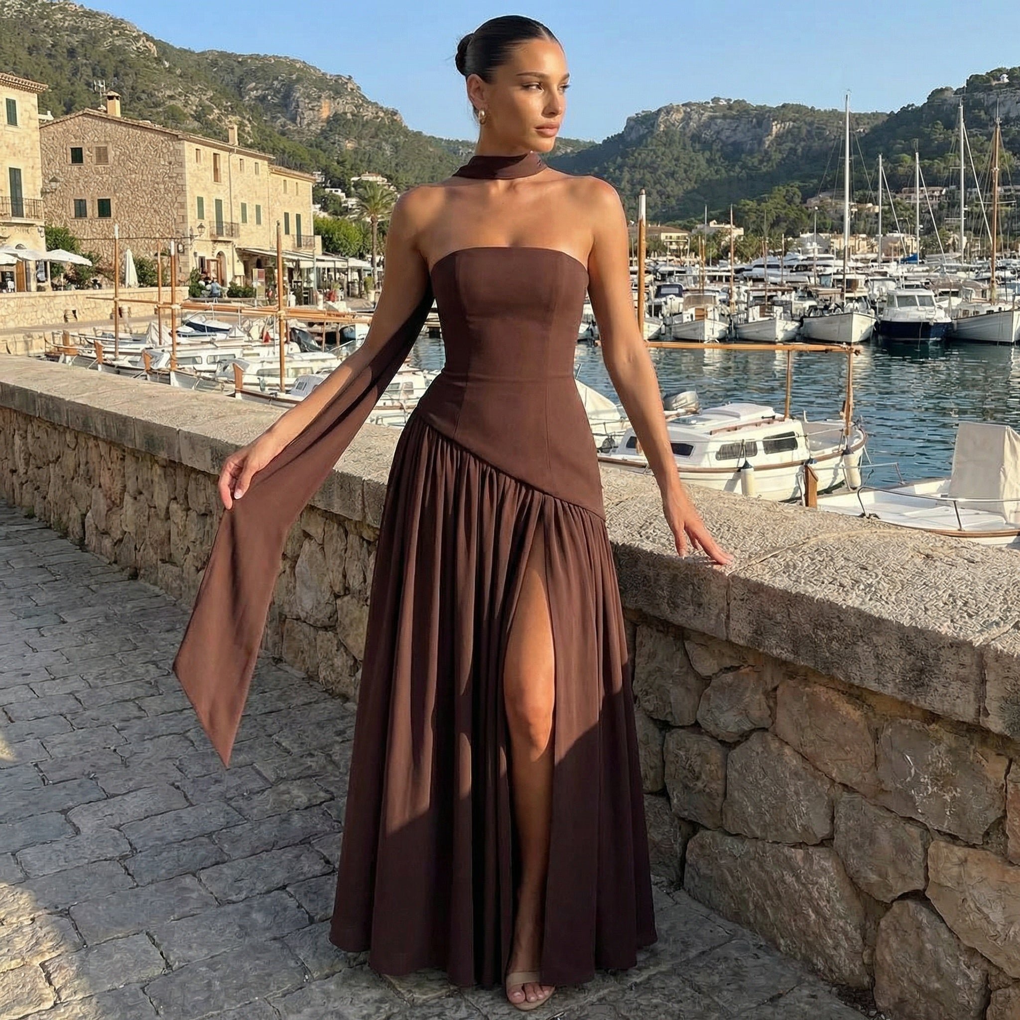 Maia - Strapless Maxi Dress