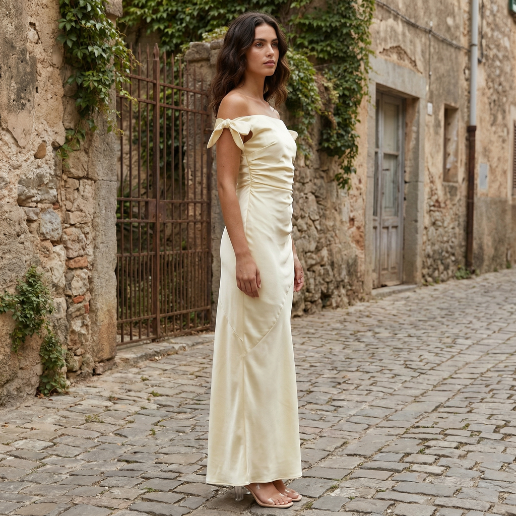 Artemis - Tie-Shoulder Maxi Dress