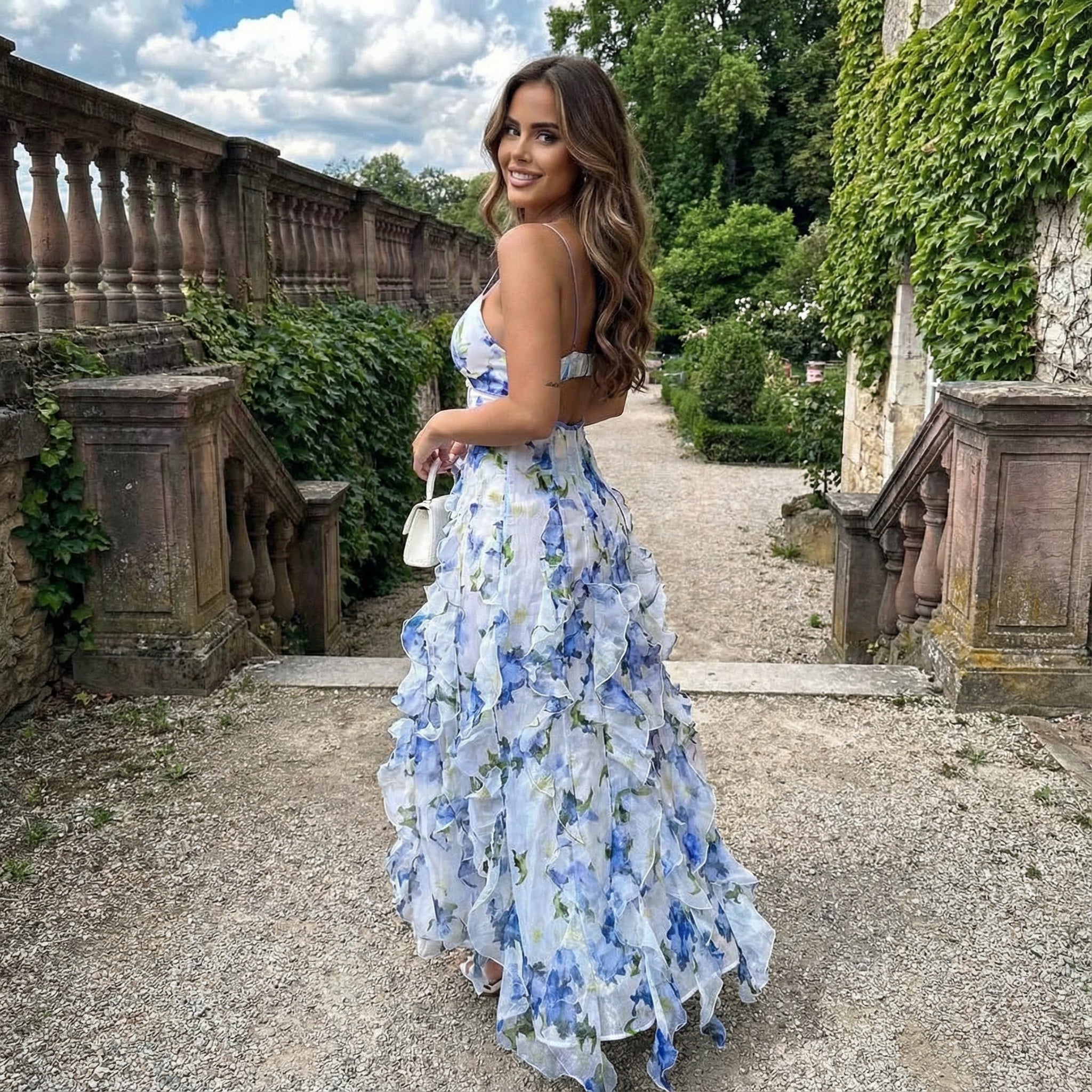 Shanna - Ruffled Floral Dress